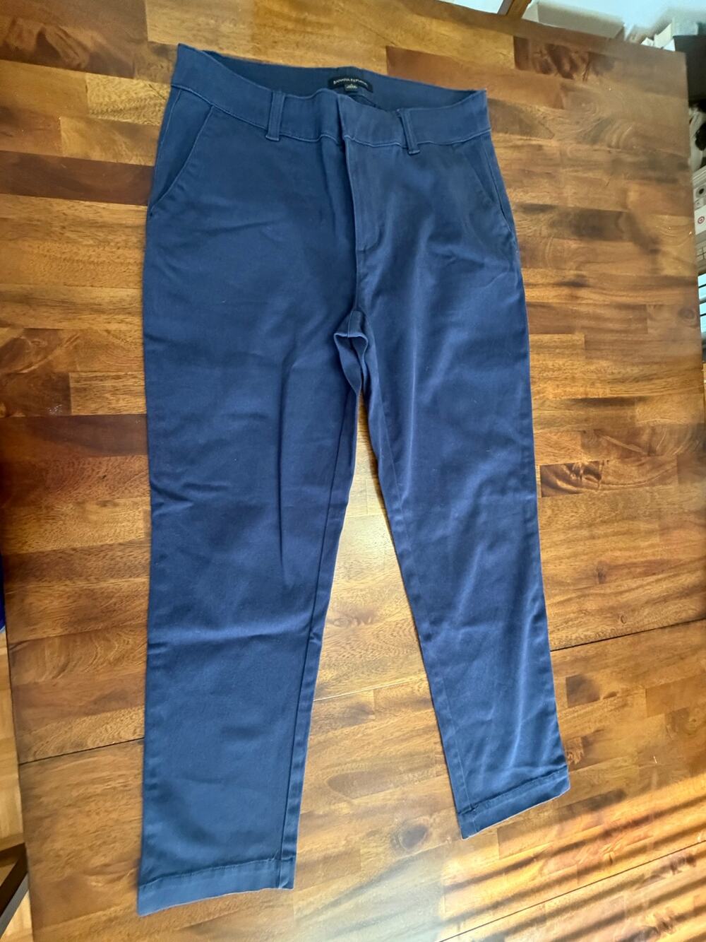 Banana Republic Women’s Size 8 Blue Chino Pants Straight Leg Casual Stretch